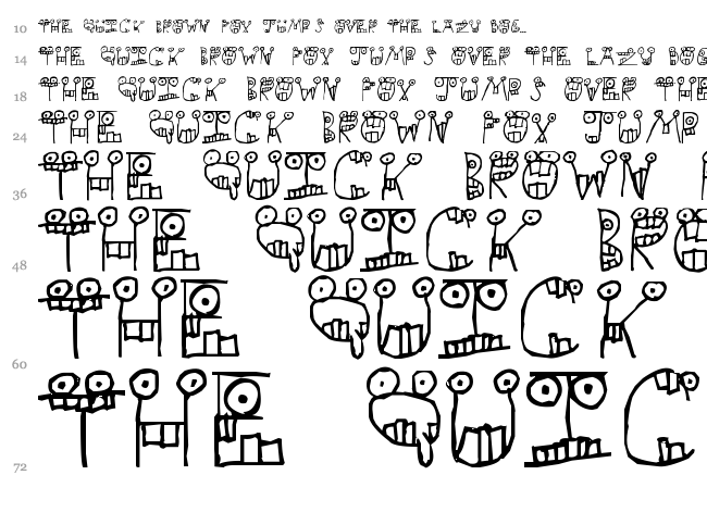 Slapstick Dental Inc. font waterfall